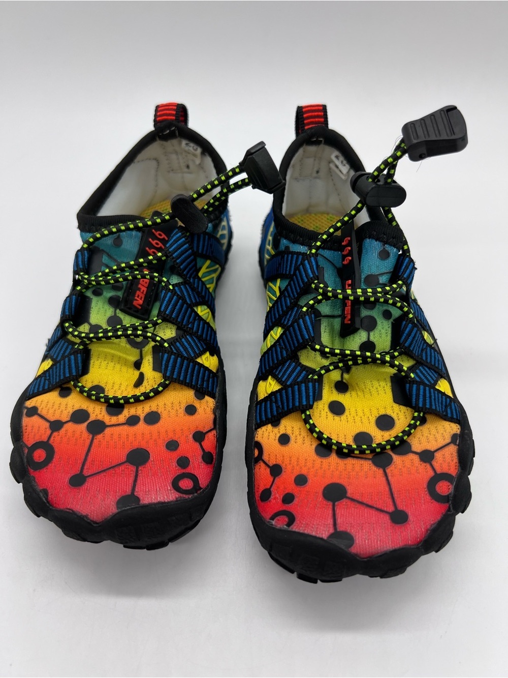 UBFEN Kids Unisex Slip On Quick Dry Multicolor Water Shoes Size 11